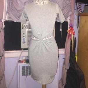 Missguided knot bodycon dress